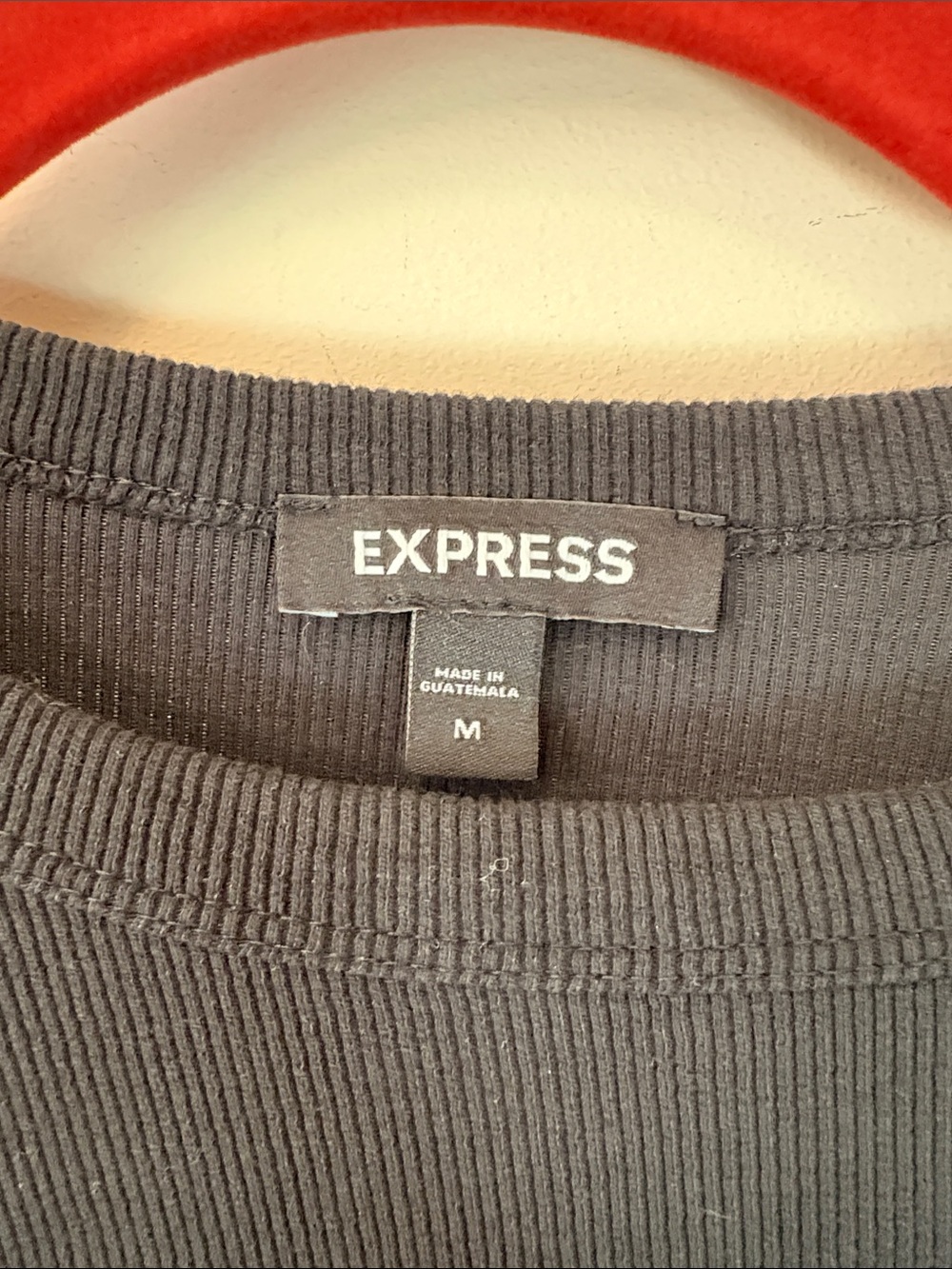 Express Black Ruffle Short Sleeve Tee - Picture 2 of 4